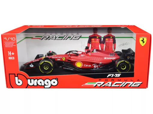 Charles Leclerc "Ferrari Racing" Formula One F1 Model Ferrari Racing 2022 - Bburago 1/18 Diecast Car