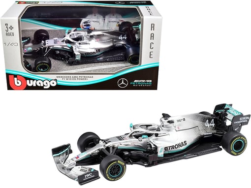 Mercedes AMG Petronas F1 W10 EQ Power+ #44 Lewis Hamilton F1 Formula One (2019) 1/43 Diecast Model Car by Bburago