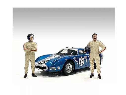 "Retro Racing Figures for Model Cars" by American Diorama