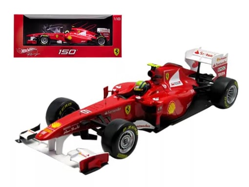 Felipe Massa F1 Model - Ferrari 150 Italia (2011) by Hot Wheels - 1/18 Scale Diecast Car