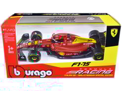 Ferrari F1-75 #16 Charles Leclerc "Giallo Modena" 2nd Place Formula One F1 Italian GP (2022) "Formula Racing" Series 1/43 Diecast Model Car by Bburago