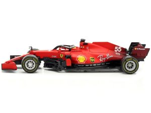 Carlos Sainz F1 Model - Ferrari SF21 - 2021 - "Ferrari Racing" Series" 1/18 Diecast by Bburago 2021
