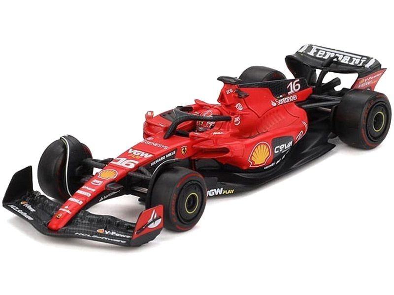 Alternative view of Ferrari SF-23 #16 Charles Leclerc Formula One F1 "Bahrain GP" (2023) 1/64 Diecast Model Car by BBR