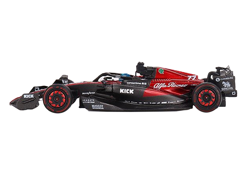 Alternative view of Alfa Romeo C43 #77 Valtteri Bottas "Alfa Romeo F1 Team Kick" Formula One F1 "Australian GP" (2023) Limited Edition 1/64 Diecast Model Car by Mini GT