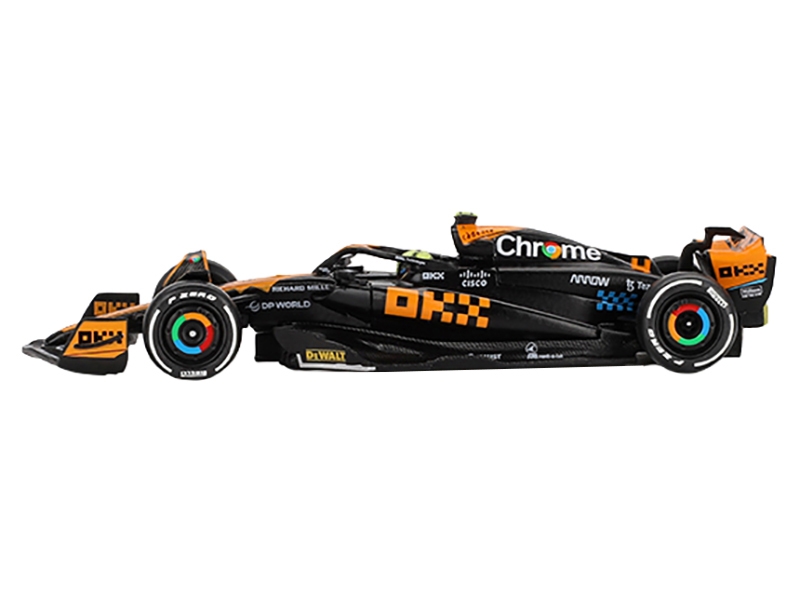 Alternative view of McLaren MCL60 #4 Lando Norris 2nd Place Formula One F1 "Japanese GP" (2023) Limited Edition 1/64 Diecast Model Car by Mini GT