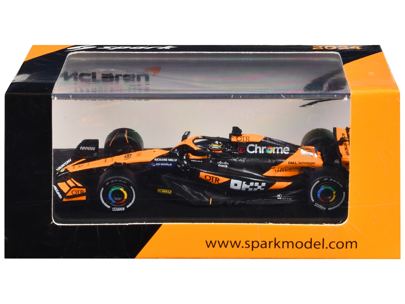 McLaren MCL38 #81 Oscar Piastri Formula One F1 "Australian GP" (2024) 1/64 Diecast Model Car by Spark - Image 3