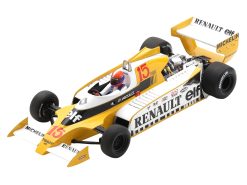 Alternative view of Renault RS11 #15 Jean-Pierre Jabouille "Equipe Renault Elf" Winner Formula One F1 "French GP" (1979) with Acrylic Display Case 1/18 Model Car by Spark