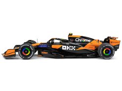 McLaren MCL38 #4 Lando Norris "OKX" Winner Formula One F1 Miami GP (2024) "Competition" Series 1/18 Diecast Model Car by Solido
